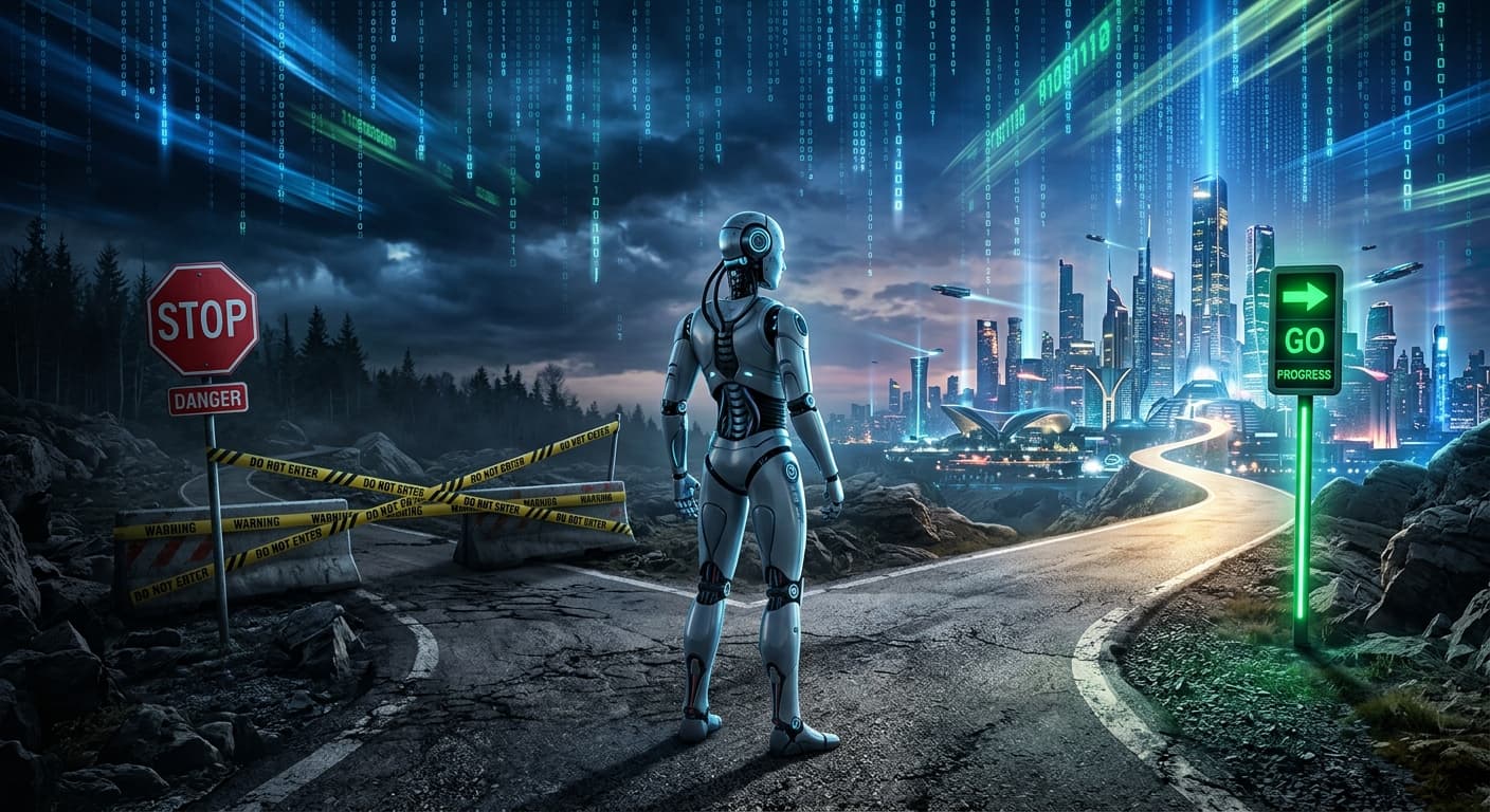 لوگوی شرکت‌های Anthropic، مایکروسافت، OpenAI و انویدیا در کنار علامت سؤال بزرگ.